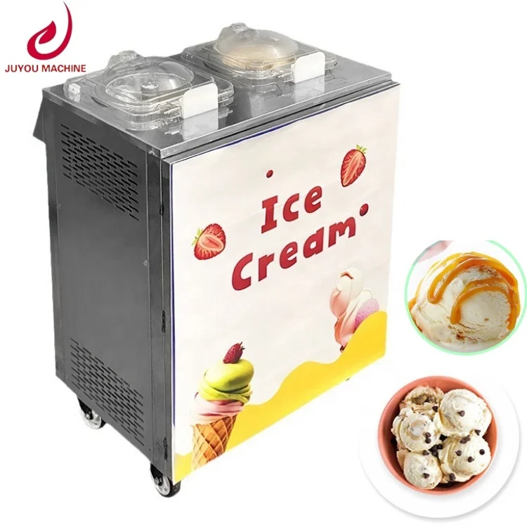 mobile commercial thai professional soft milk ice cream making display machine for gelato automatic in turkey