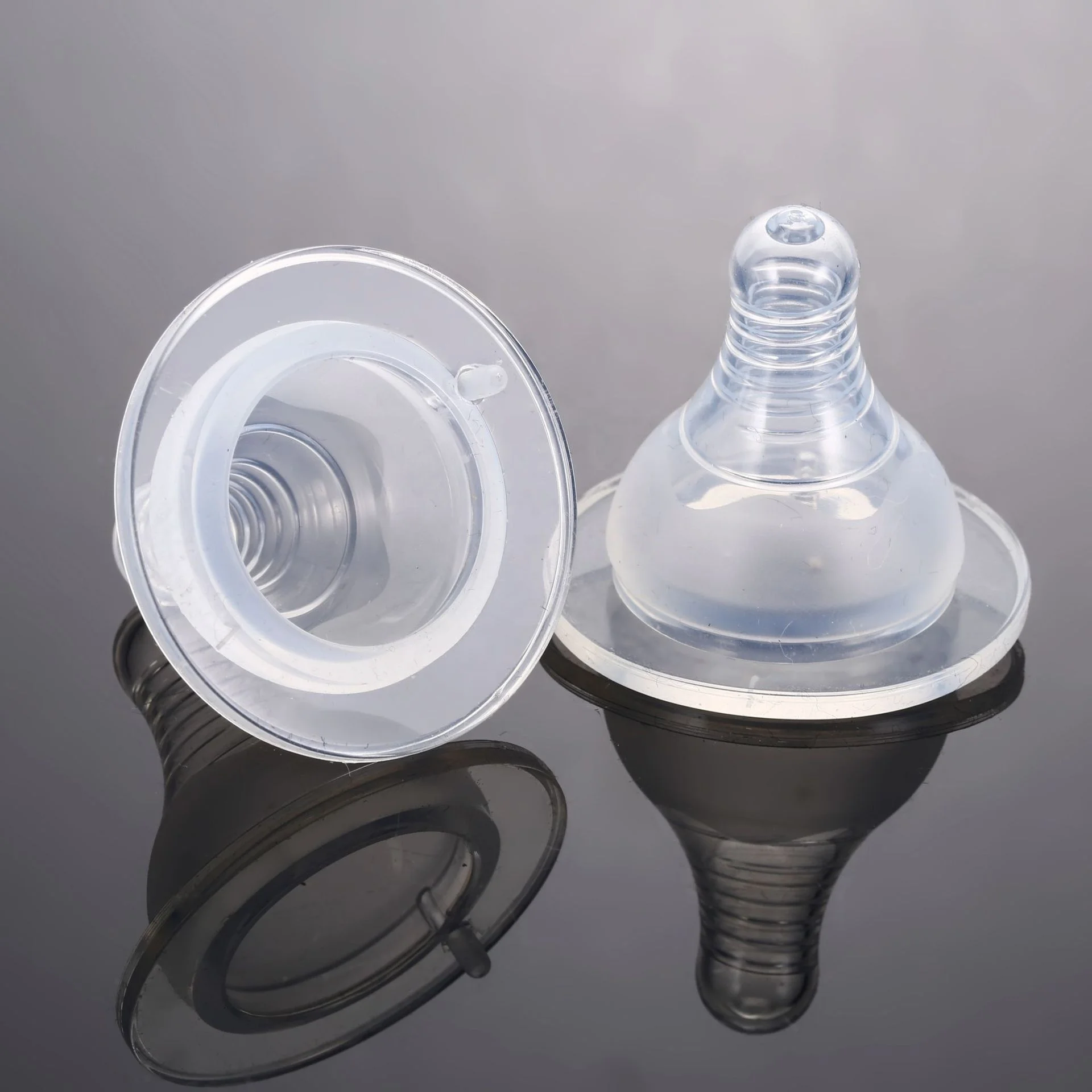 
Baby silicone Replacement Nipples in Variable Flow Pacifier nipples for different Ages 