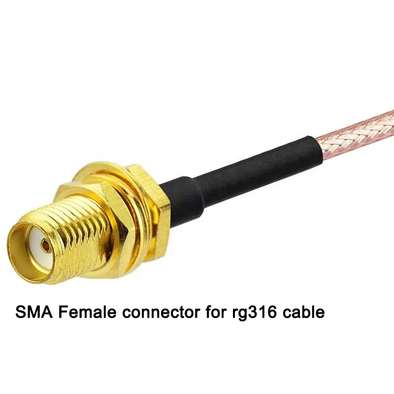 Соединитель RF Coax Pigtail RG316 соединительный кабель связи разъем SMA для штекера в