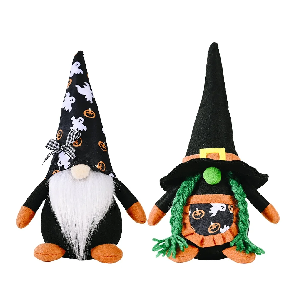
2021 New Halloween dwarf Rudolph faceless doll standing decoration home shopping mall window party decoration 