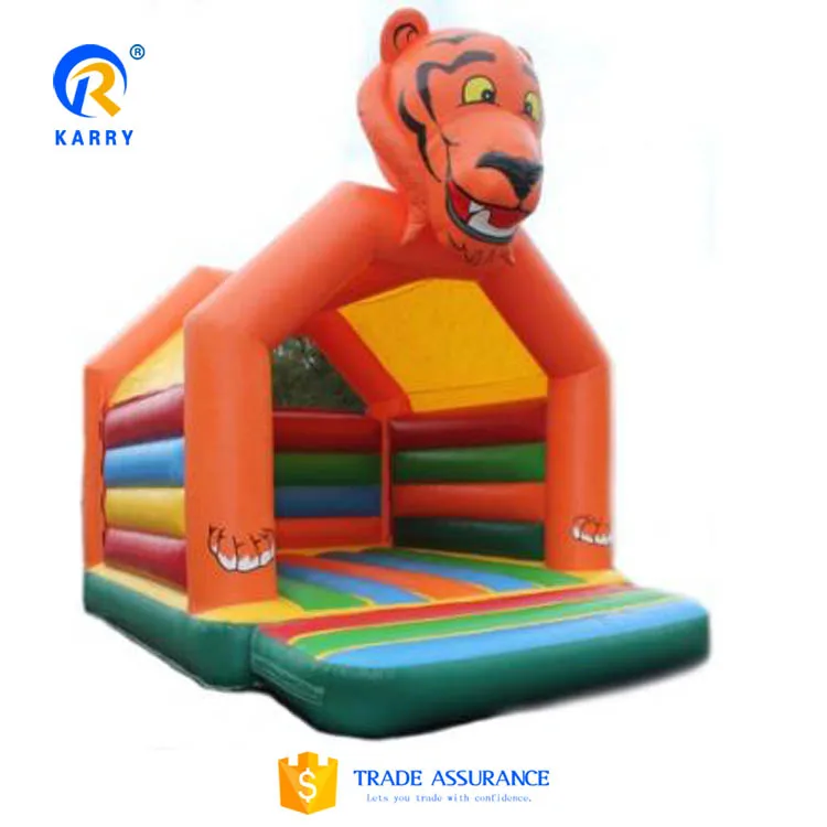 Karry Funny Inflatable Bounce Bouncy Castle Inflatable tiger Castle Bouncy Jumping Bouncer Tiger Bouncy Castle Bounce House