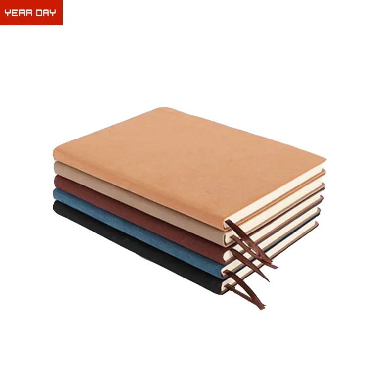 Custom Vintage PU Genuine Leather Journals A5 Printed Bible Soft Cover Notebook with Sewing Binding Recycled Material