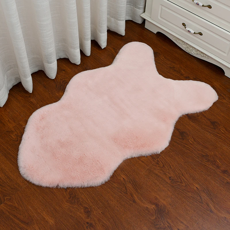 Home design carpets Bright Alpaca Rugs for child Hair removal-free  rex rabbit carpet bed carpet car cushion door cushi