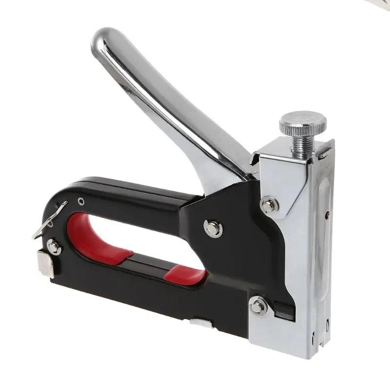 3 Way Gun Nailer Tacker With Staples Nails For Upholstery Wood Framing Door Furniture Finishing Tools Manual Heavy Duty Staple