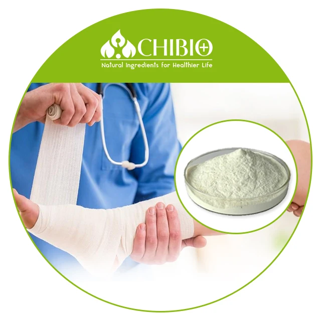 Растительный источник, Сертификат ISO, кислотный растворимый порошок хитозана грибов для средств по уходу за ранами