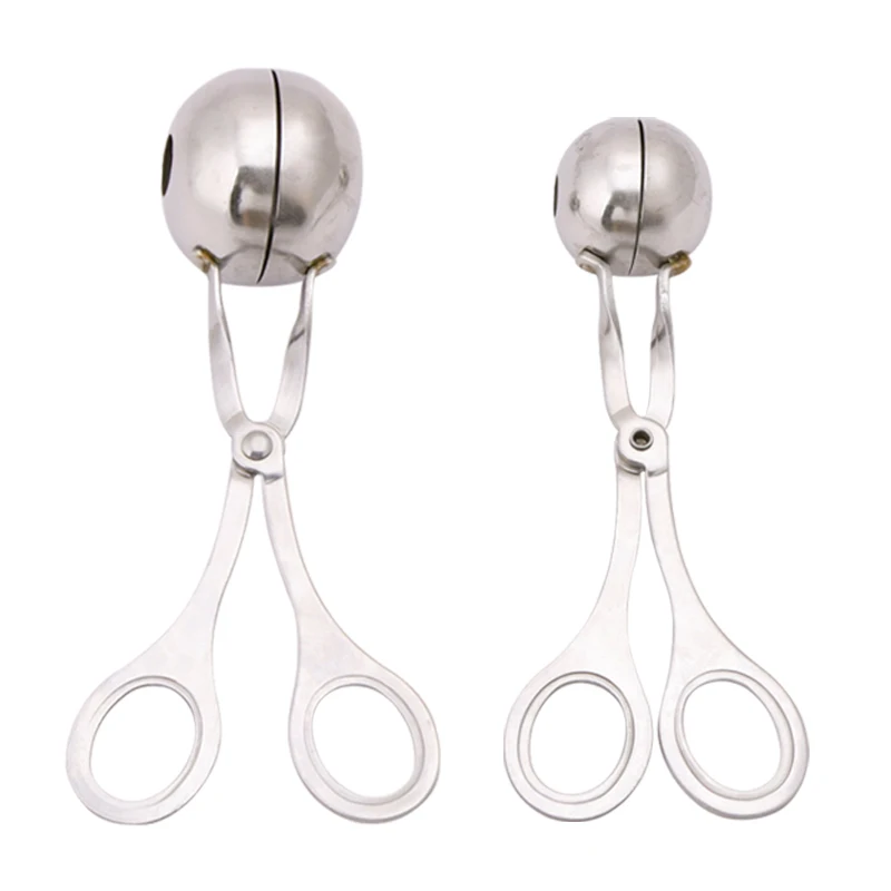 Kitchen Tools Stainless Steel Meat Baller Set Making Mold Press Tongs Spoon Clip DIY Meatball Maker
