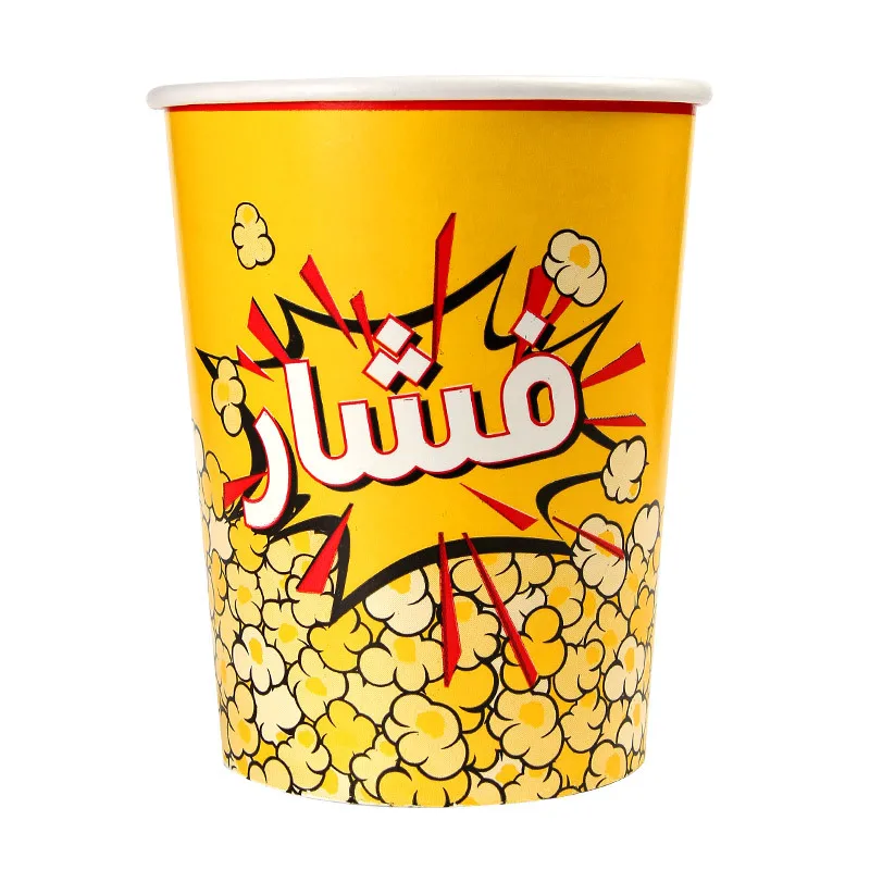 Movie theater food-grade material custom size popcorn buckets wholesale manufacturers direct sales popcorn cups