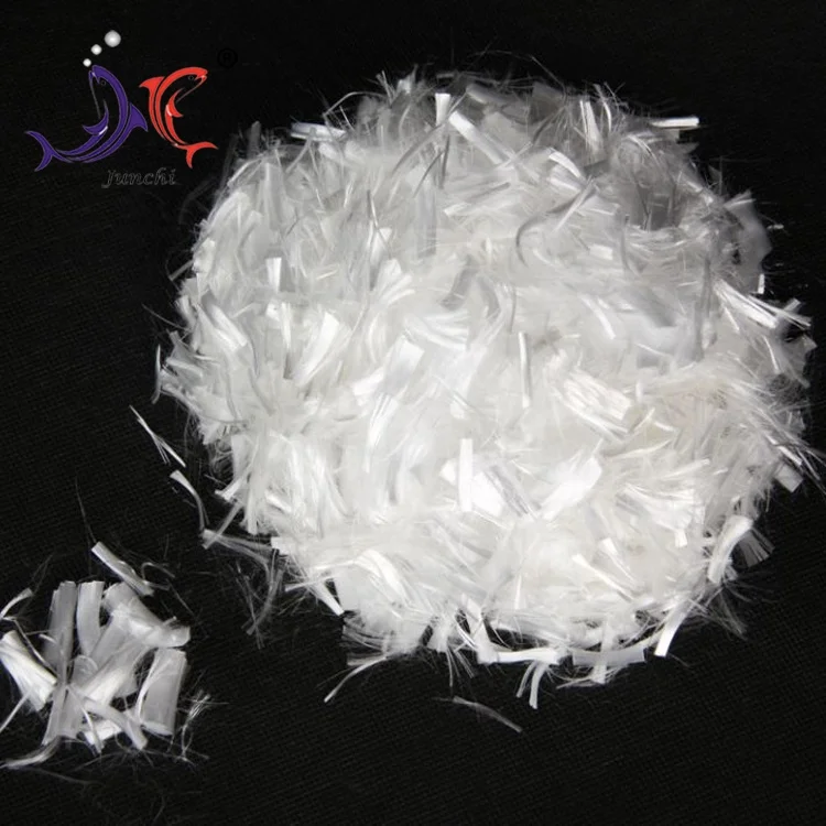 Manufacturer Polypropylene Fiber PP China Fiber 12mm for Concrete White Acid Break Color Material Origin Type GUA Elastic Strong