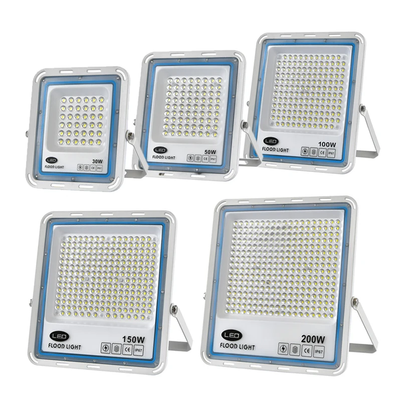 Wholesale Price IP67 Warm White Floodlight 50W 100w 150w 200w Lens LED Die-casting Flood Light