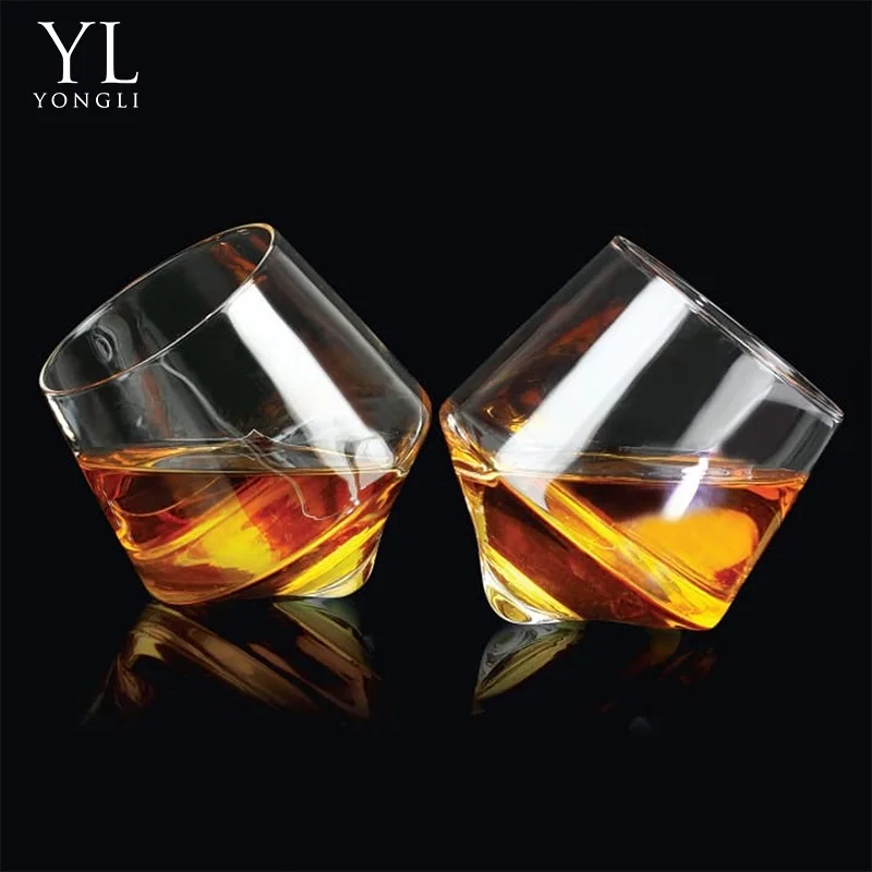 Custom logo 10 oz Whiskey Crystal Glass Gift box 304 steel ice cube whiskey glass set of 2 for men gift