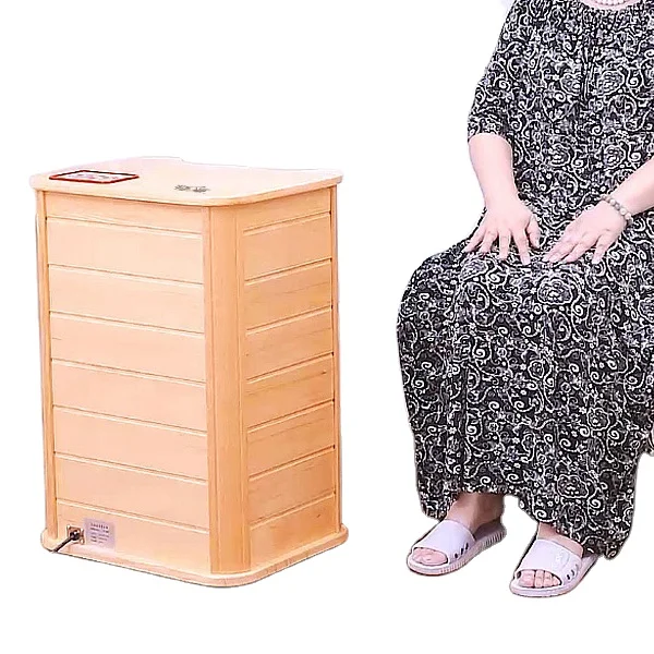 Высококачественная Бытовая фумигация из массива дерева для ног для использования в помещении с подогревом паровой фумигация ведро для ног паровое ведро для ванны