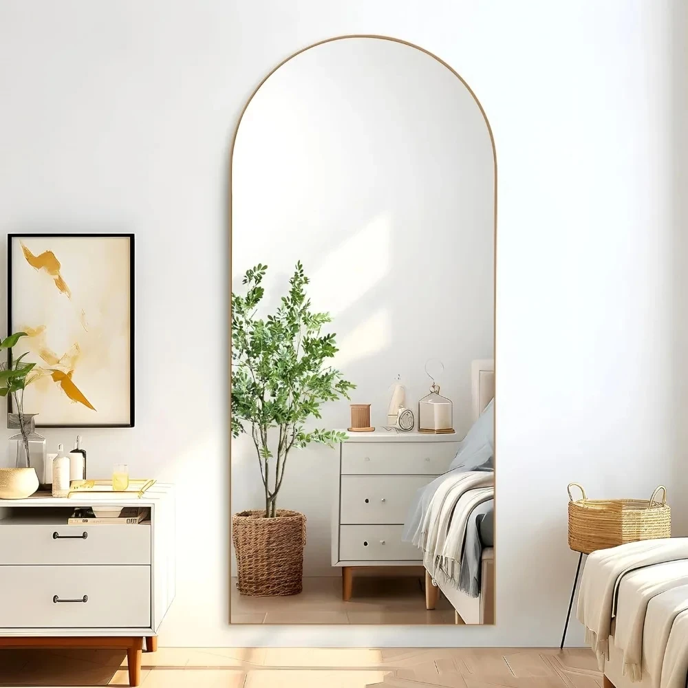 Aluminum Multiple Colors Household Wall Mounted Fitting Dressing Mirror Home Decor Stand Floor Mirrors Full Length Large Size
