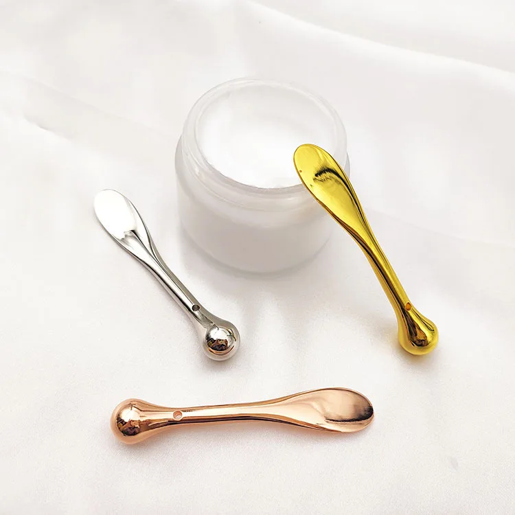 Makeup Spoons Stock Gold Makeup Cosmetic Spatula Face Cream Scoop Mixing Spatula Cosmetic Spoon