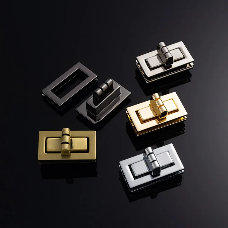 Women Decoration Clasp Closure Switch Locks Buckle Hardware Accessories Handbag Twist Metal Turn Lock For Bag