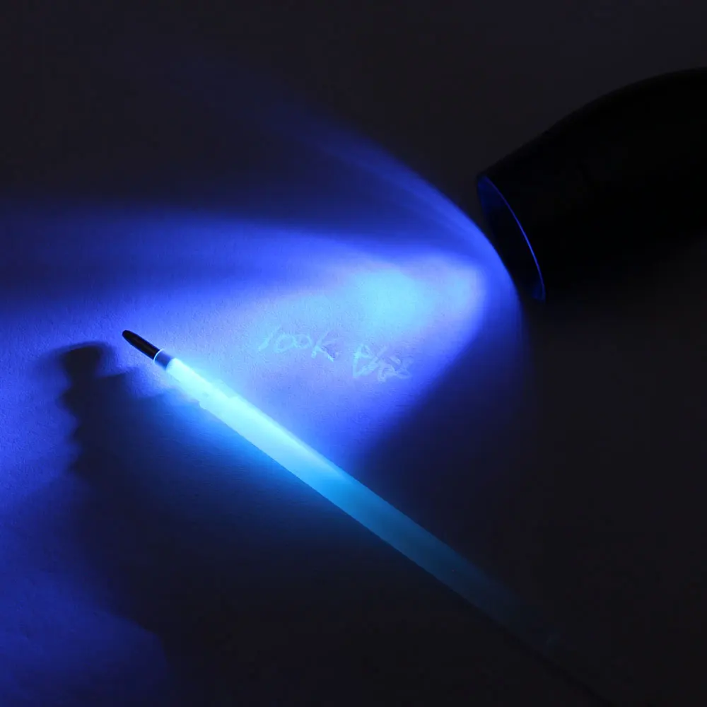 invisible ink pens refills with UV light marker for garment leather shoes marking