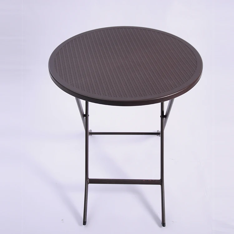 Wholesale modern casual design plastic table top non-slip foot dining table