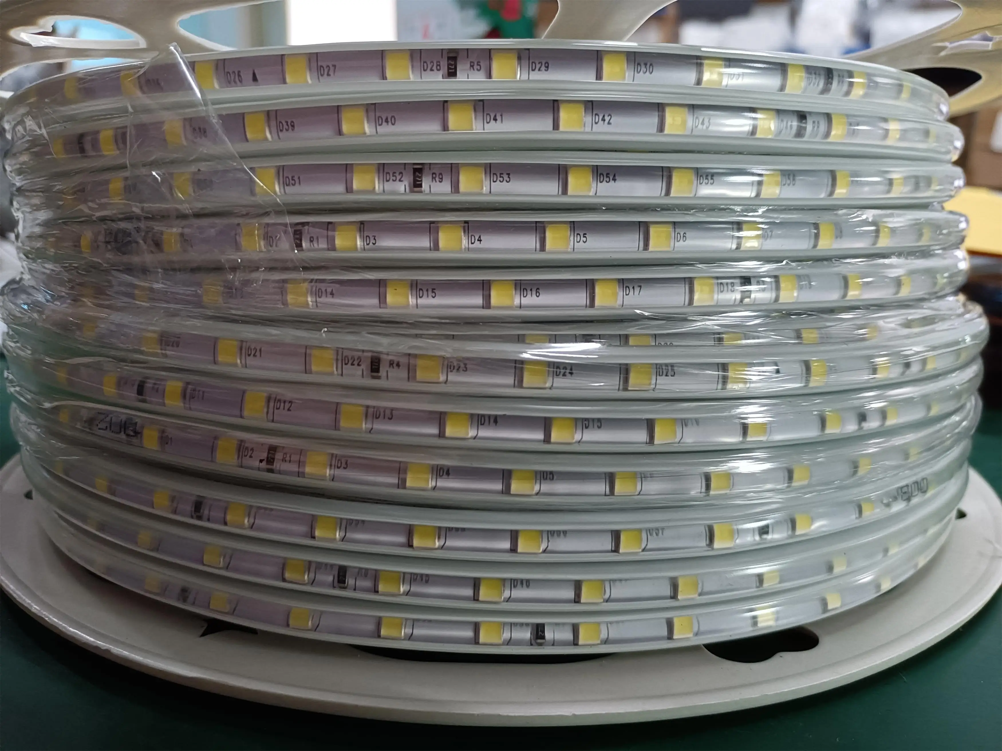 220V AC SMD4040 5050 Light Source 220V High Voltage Constant Current RGB Single Color 50M 100M LED Strip Light Waterproof