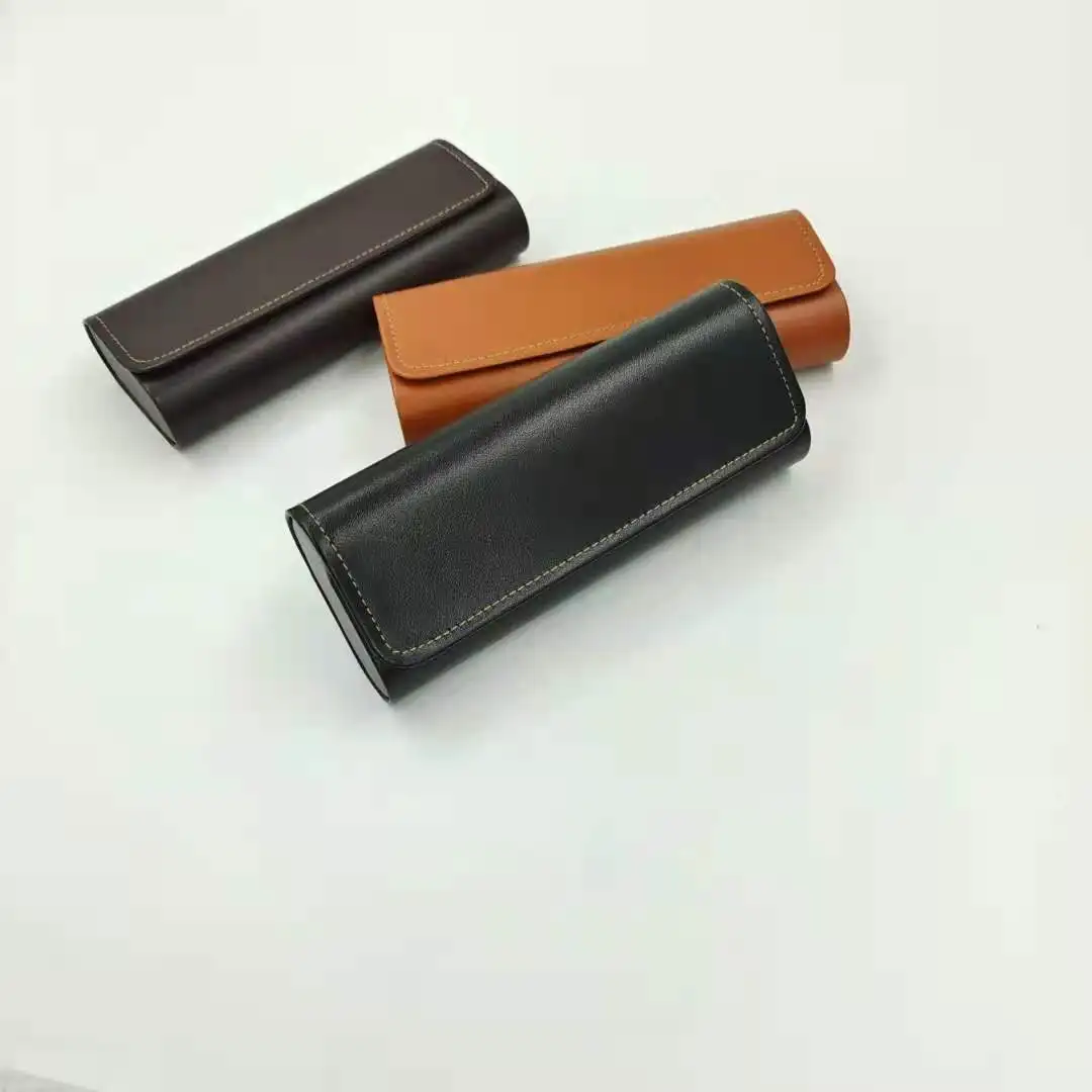 Складной кожаный футляр для солнцезащитных очков с логотипом на заказ складной