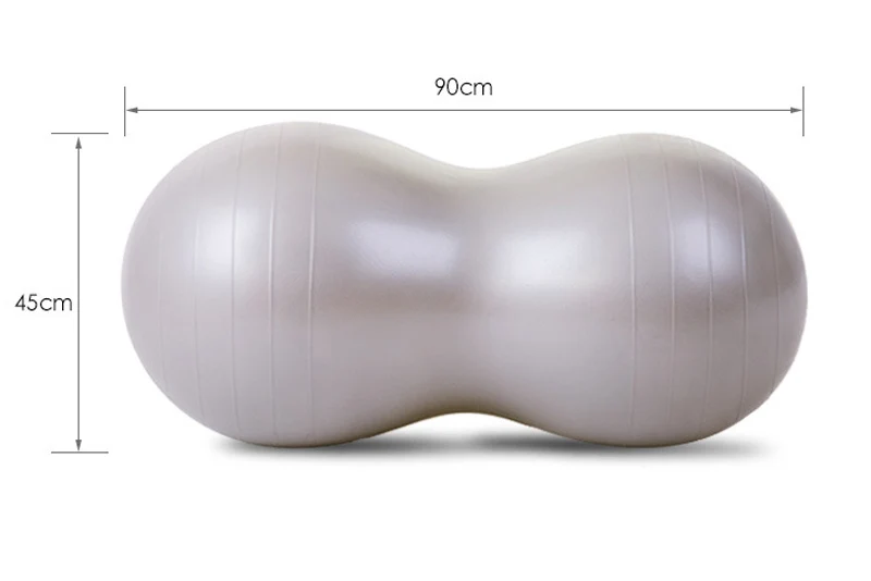 Peanut Yoga Balls Pilates Gym Balance Fitness PVC Explosion Proof Massage Balls with Inflator Air Plug