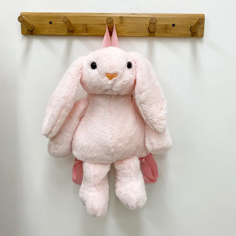New Arrivals Little Bear Soft Plush Toy Backpack Bear Cartoon Doll Rabbit Fashion Casual Backpack School Bags Girls