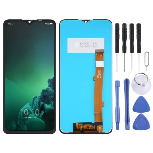 New product OEM LCD Screen for Alcatel 3X 2019 / 5048 with Digitizer Full Assembly Black cellphone glass with triangle on thick