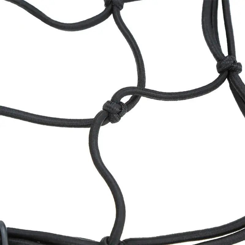 30x30cm Universal Flexible Elastic Motorcycle Bicycle Luggage Cargo Net With Hooks