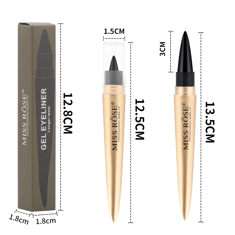 Custom Logo Gel Eyeliner Organic Long Lasting Creamy Eye Liner Pen Waterproof Private Label Soft Cream Eyeliner Kajal Pencil