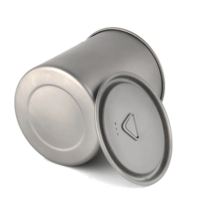 Titanium cups camping mug Outdoor 750ml Titanium Pot Product for outdoor backpacker Drinkware