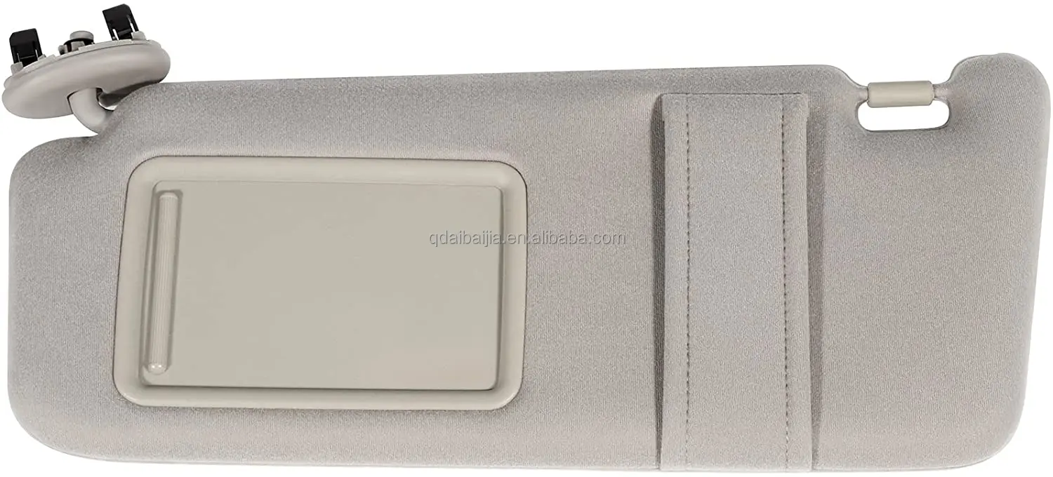 Left Driver Side Beige Sun Visor for 2006 2007 2008 2009 2010 2011 for Toyota Camry without Sunroof