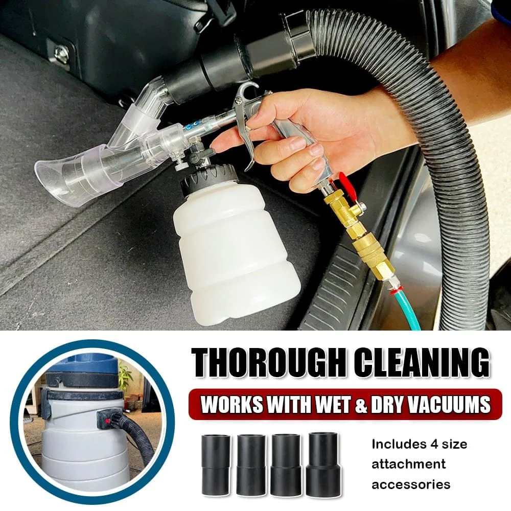High-Pressure Turbo Cleaning Gun with Adjustable Valve Control for Car Detailing