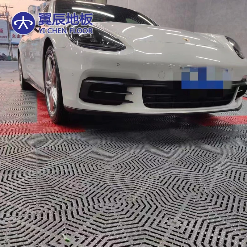 Оптовая продажа с фабрики Лидер продаж полипропиленовая напольная плитка для автомобиля гаража 400 мм x Экологически чистая прочная сделай сам