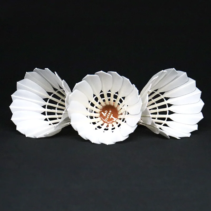 The Best Selling Popular Exercise Fitness Great Quality Goose Feather Own Brand Professional Badminton Shuttlecock