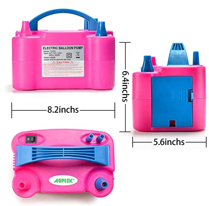 Electric Inflator Balloon Blower Helium Home Automatic Inflatable Pump Portable Tool Double-hole Balloons air Inflator