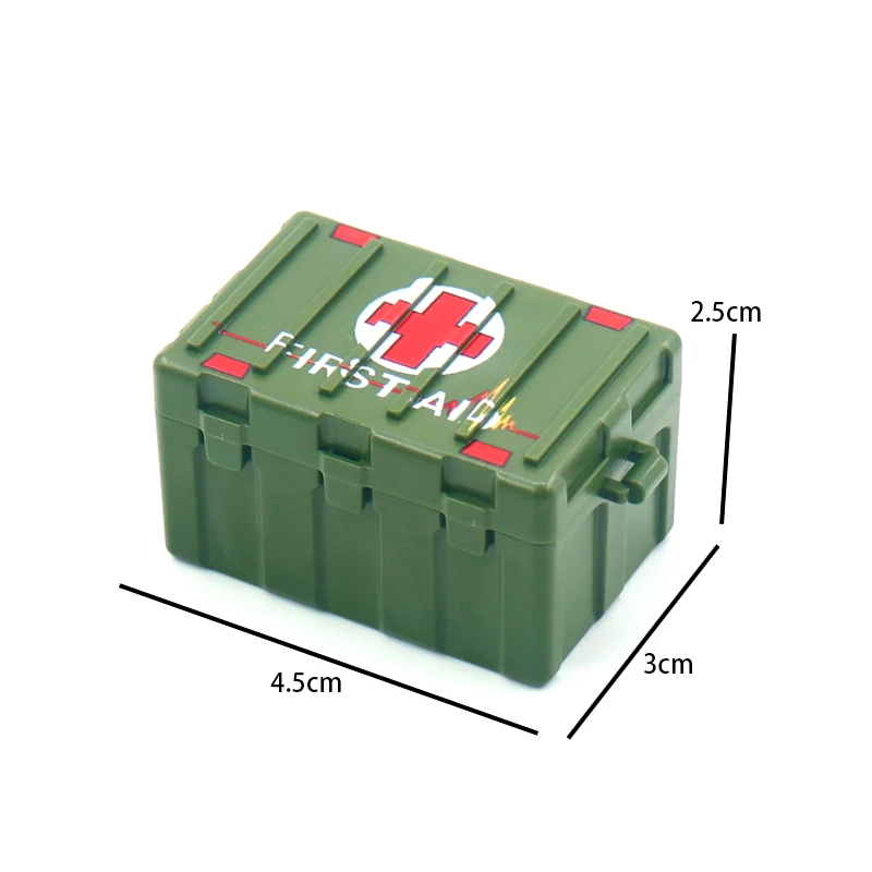 Wholesale Mini Little Weapons Pack Soldier Figures Rifle Gun Weapon Cargo Box Assemble Military Accessories Building Block Kid