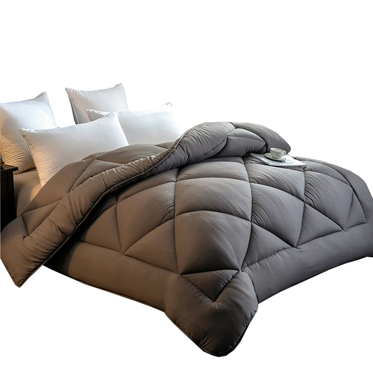 High quality winter reversible down king size bed comforter set luxury
