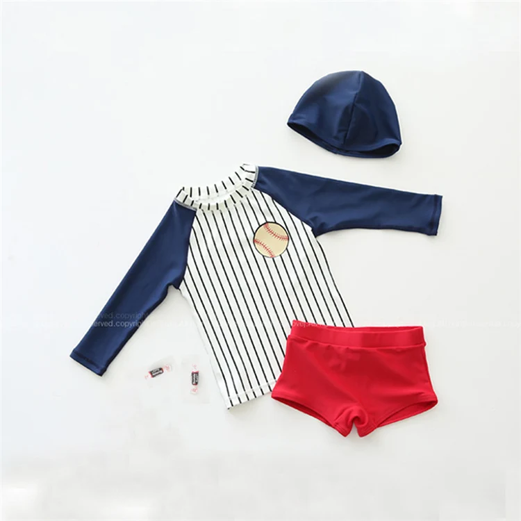 long sleeve two piece swimwear swimsuit for kids children swimwear girls