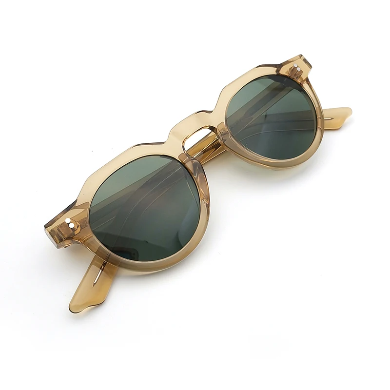 Acetate Sunglasses Polarized TAC High Quality Custom Logo Nylon  Gafas de sol Fashion 1970S Irregular Style