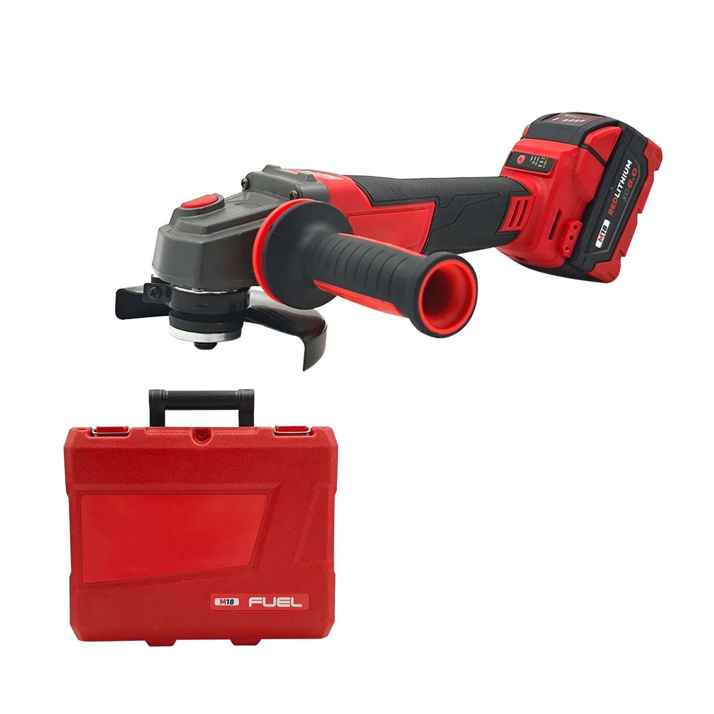 Hot Selling 18V Industrial/DIY Grade Cordless Battery Angle Grinder with 21V 230M Paddle Switch Type Brushless