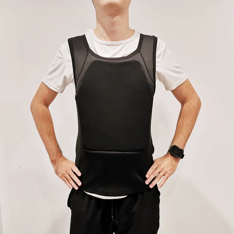 
ultra light weight black bulletproof T shirt police uniform thin shirt bulletproof vest 