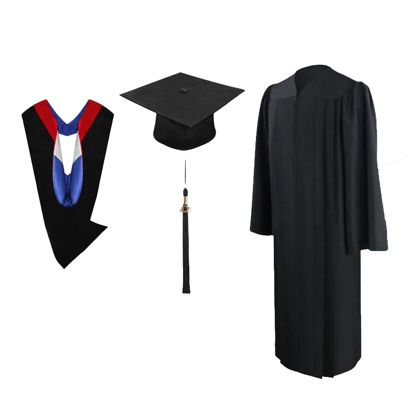 Customized 2022 Classic American School Uniforms Sets University Graduation Gowns For Adults