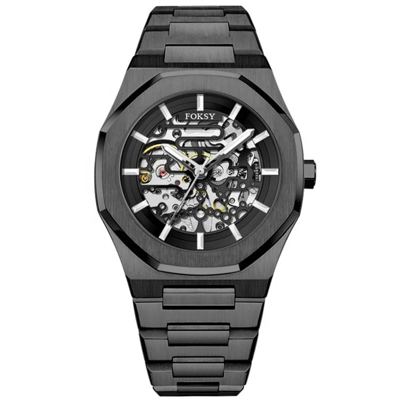 Hot Sale High Quality Automatic Movement 3TAM Waterproof Stainless Steel Square Watch Men Wrist Luxury