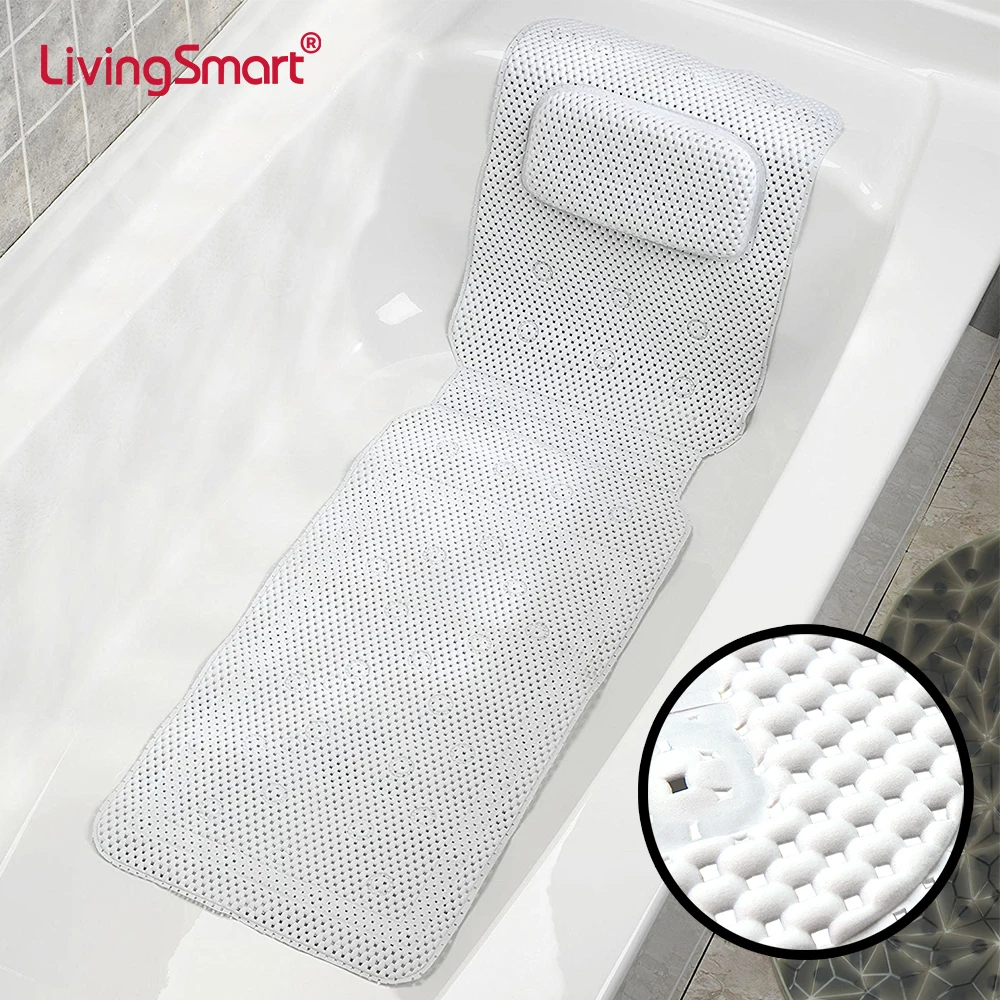 Anti Slip PVC Foam Spa Bath Pillow Mat with Pillow