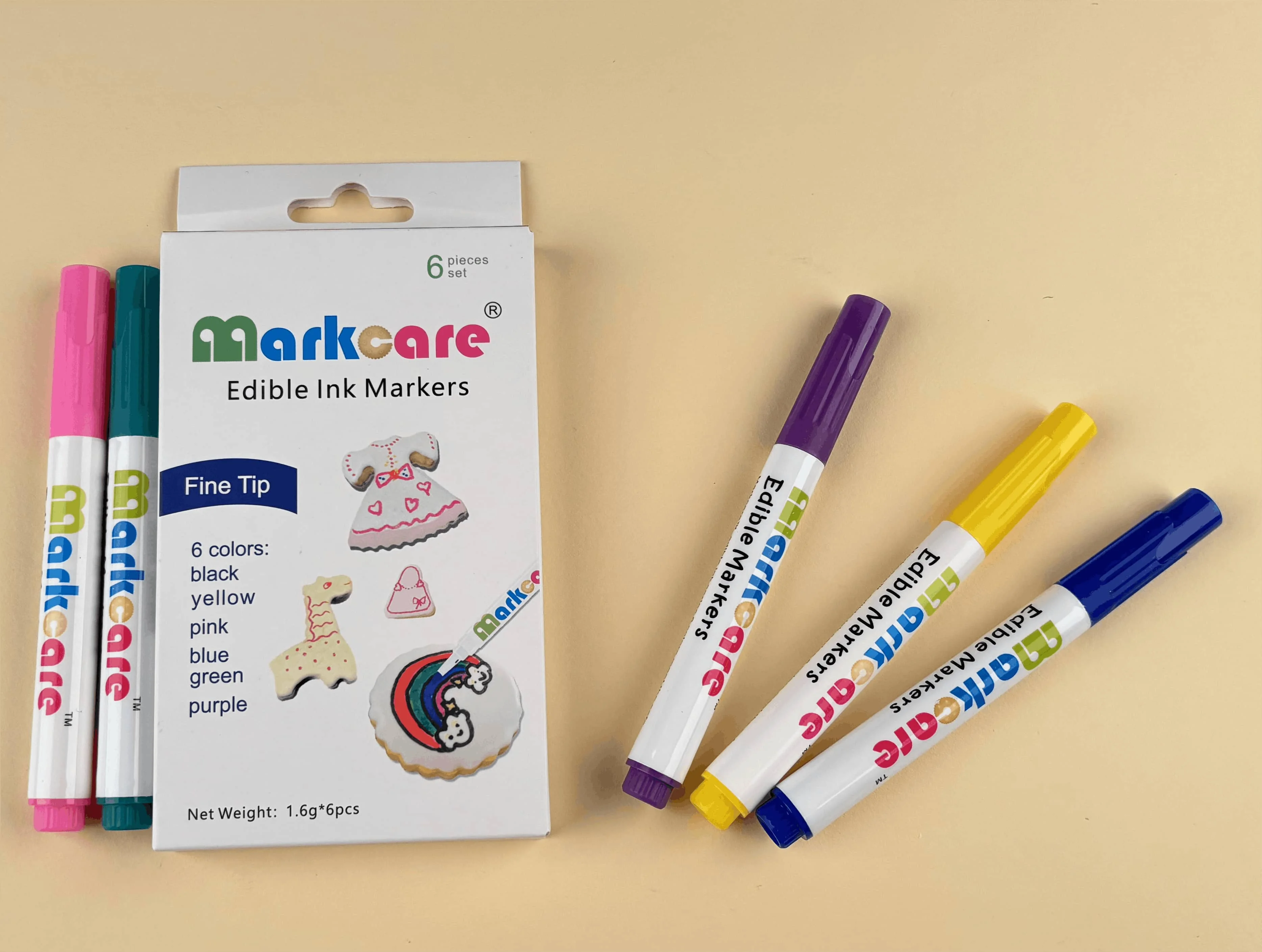 Top quality edible pen and paper cake decorating edible food pen