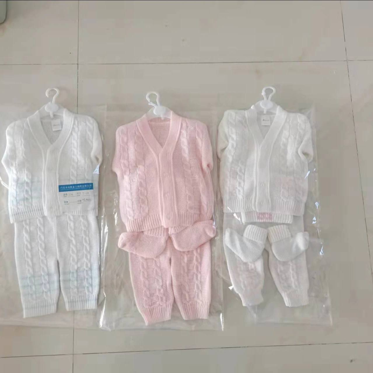 100% Acrylic Baby Sweater  Knitted Wholesale Casual Pullover