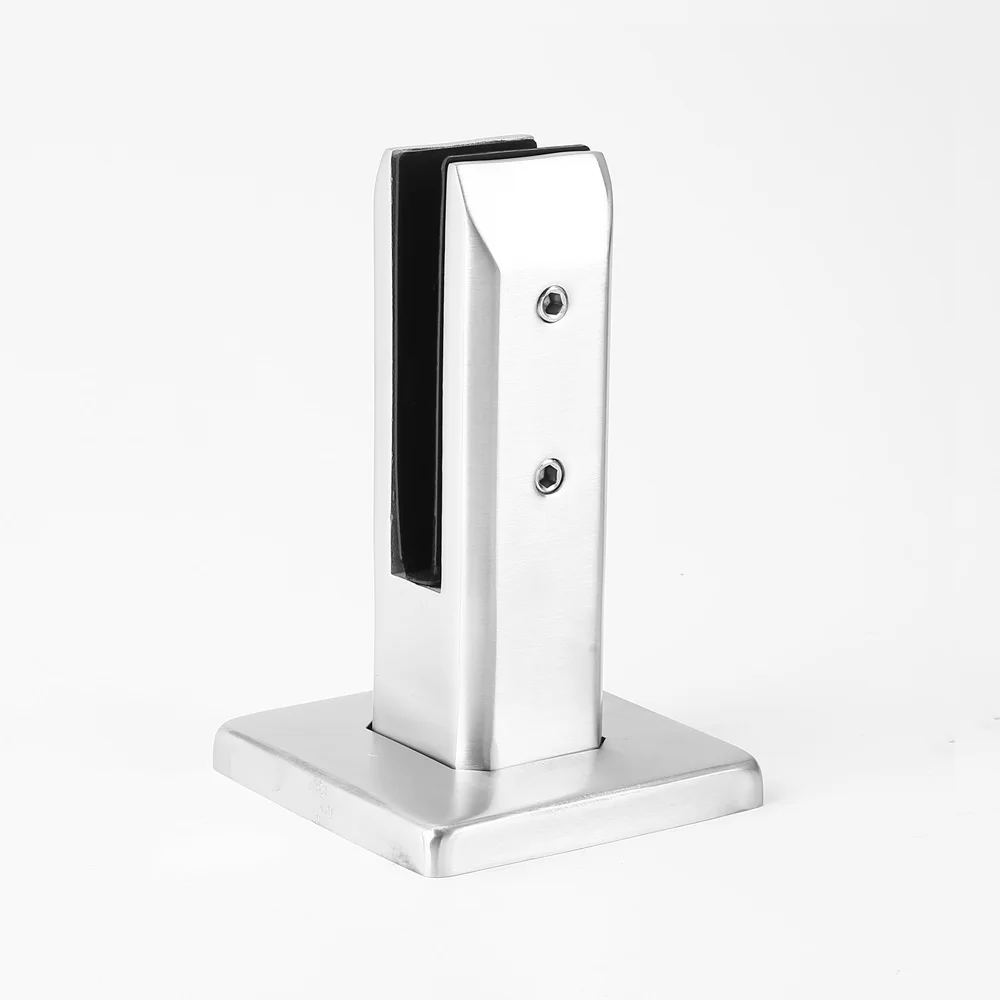 Лидер продаж, квадратный Регулируемый стеклянный зажим из нержавеющей стали с основанием для ограждения, стеклянный зажим 2205