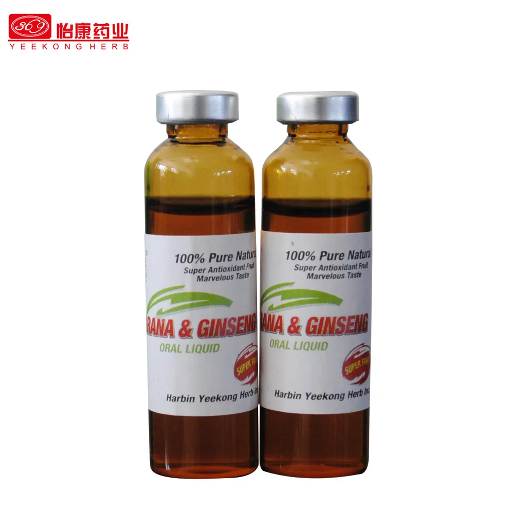 Natural Antioxidant Fruit Marvelous Taste of Guarana  Ginseng oral liquid  burn fat slim skin beauty