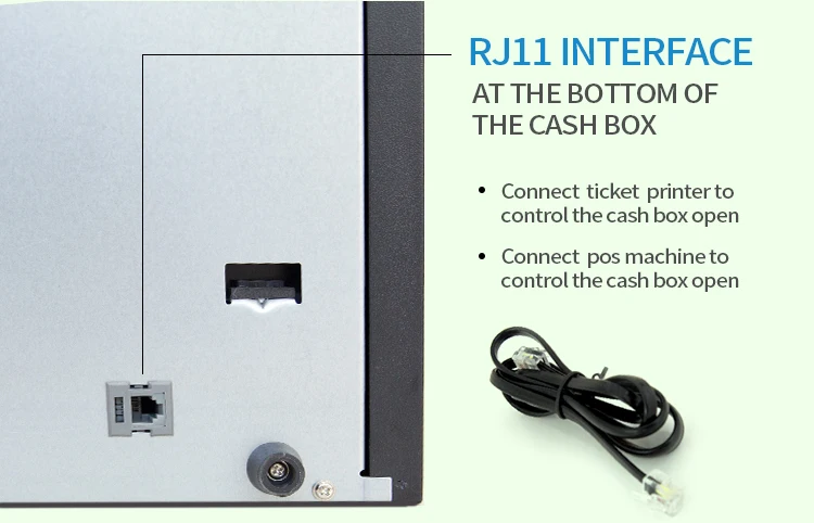 Check-out Counter 5 Bill 8 Coin Slot Key Lock Metal Money Drawer Cash Box Drawer For POS System