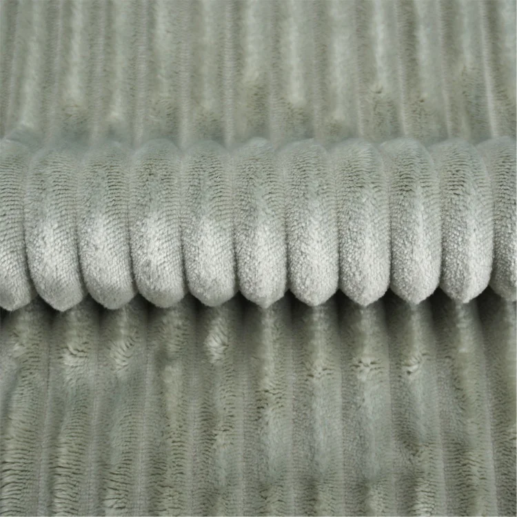 OEKO Super soft striped flannel 100% polyester for spring, summer, autumn and winter blanket fabric clothing toy fabric