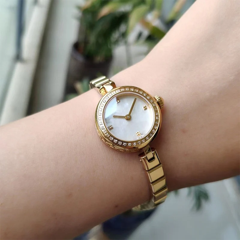 OEM 18k золотые часы из нержавеющей стали женские