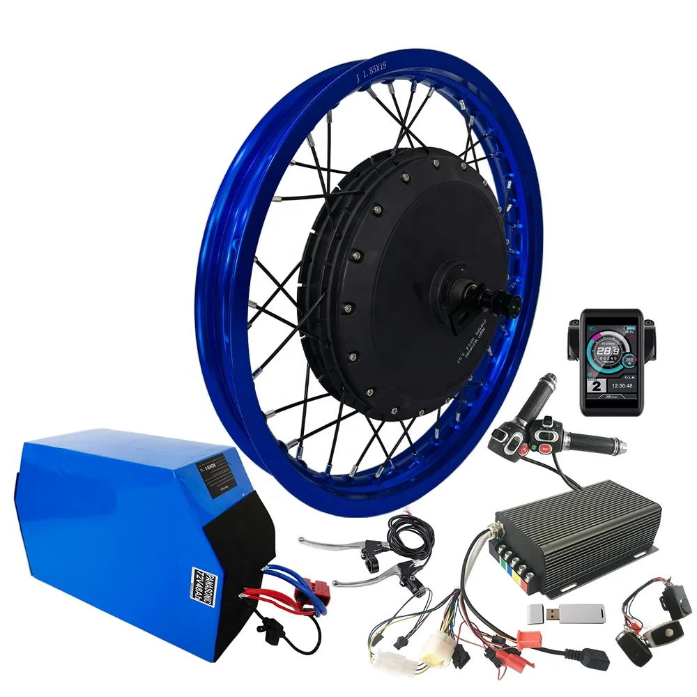 17 to 19 Inch Wheel 72V 96v V3 273 QS Spoke Hub Motor 8000w Electric Bicycle Ebike Conversion Kit